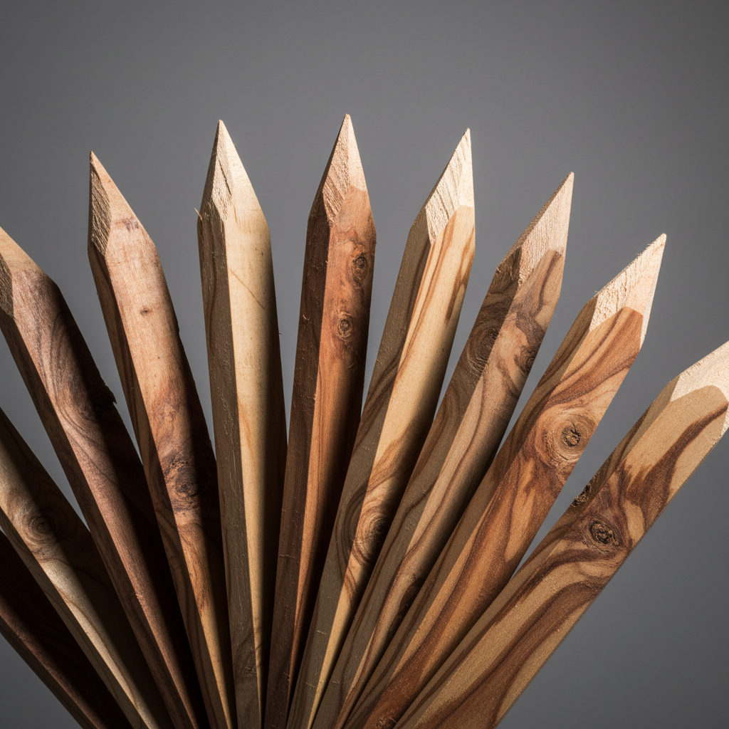 Premium Wooden Survey Stakes — 1"×2"×24" (Bundle of 50)
